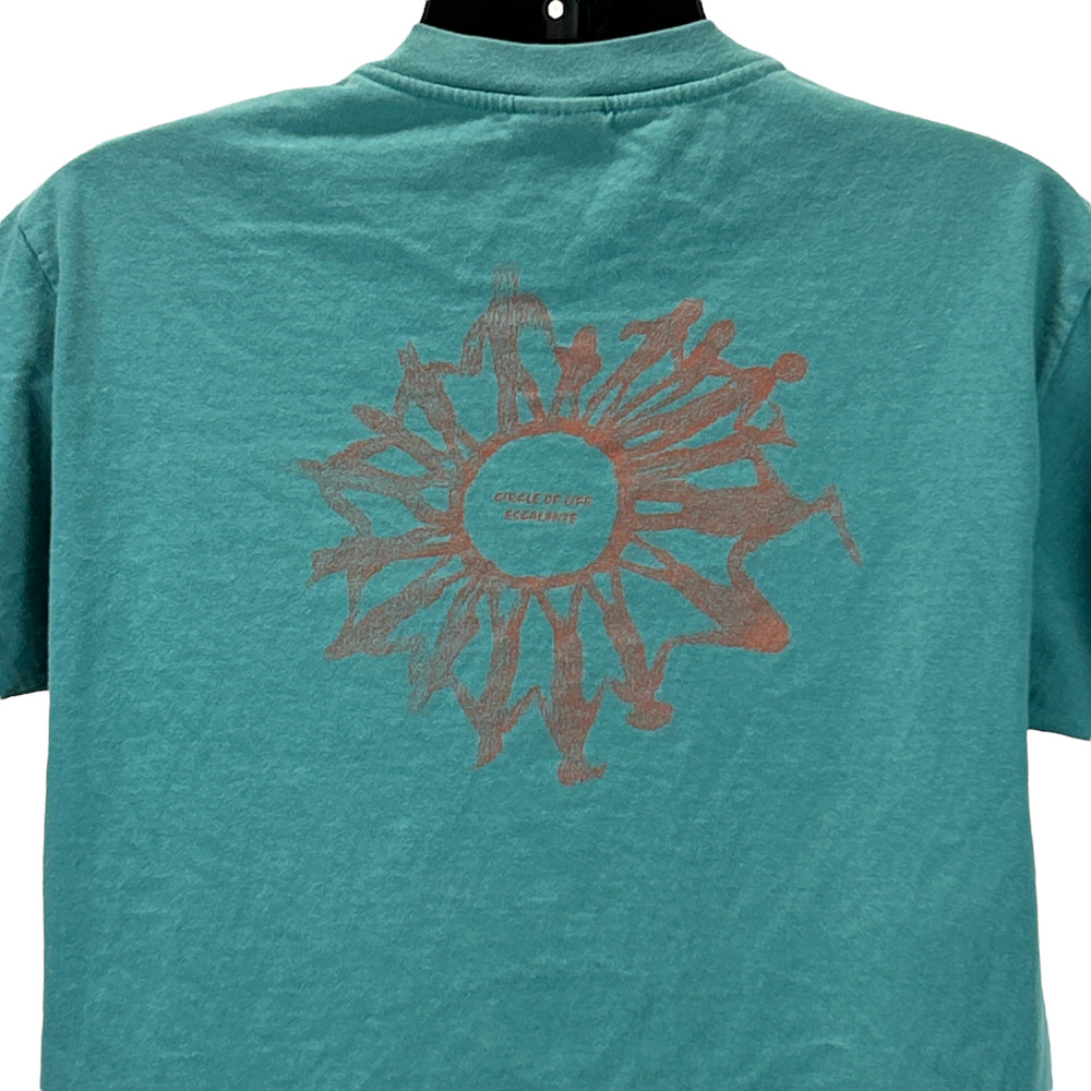 Vintage 90s Circle of Life Escalante USAS T Shirt Utah Made In USA Green L Large